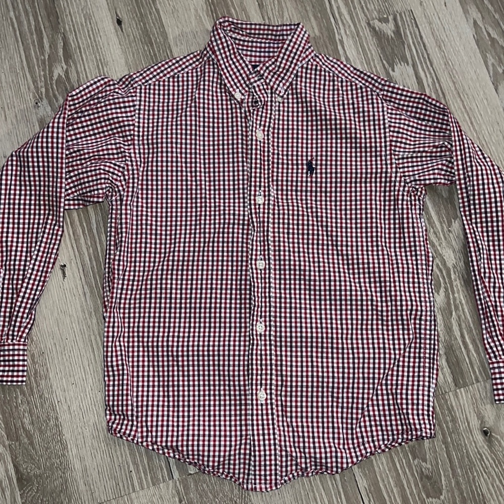 Polo Ralph Lauren button down shirt size boys 7